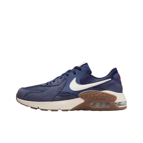 Nike Air Max Excee Low Беговые кроссовки Топ Унисекс Фиолетовый Синий