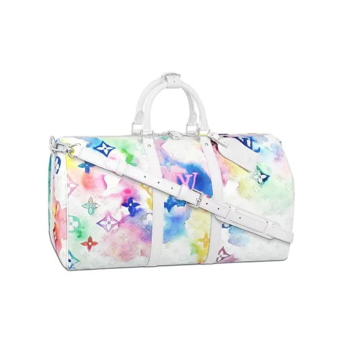 LOUIS VUITTON KeepallSummer Комплект Коровья кожа Дорожная сумка Сумка Мужская