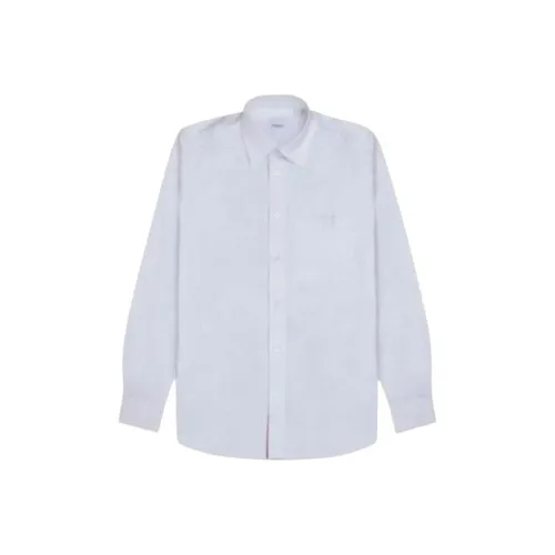 Burberry Светло-серый синий Мужские рубашки