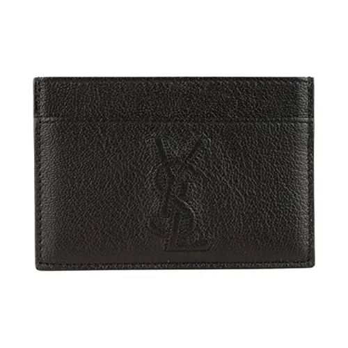 SAINT LAURENT Кожа Кошелек Унисекс Черный