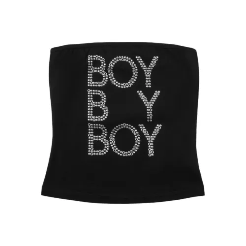 BOY BY BOY Без бретелек Топ Женский Черный