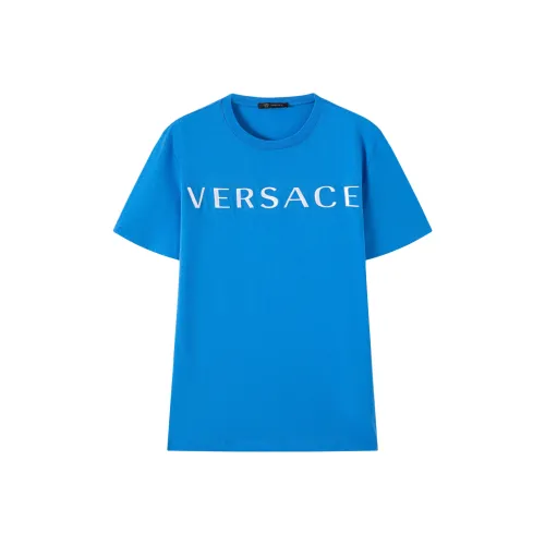 VERSACE Мужские синие T-рубашки