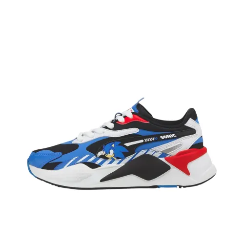 Sonic the Hedgehog X PUMA RS X3 Low Топ Kids Lifestyle Shoes Синий Черный Подростки
