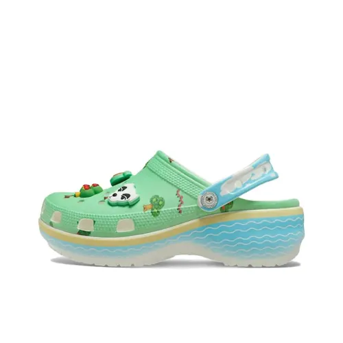 Animal Crossing x Crocs Платформа Clog Sabo Унисекс Зеленый