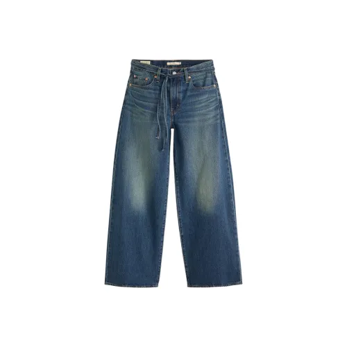 Levis Женские джинсы темно-синего цвета