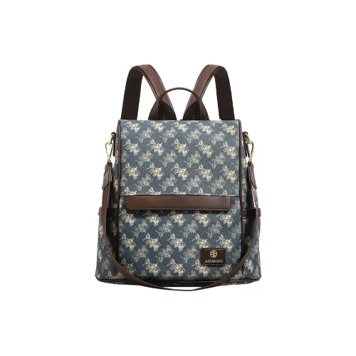 SMILE FOCUS ПВХ Рюкзак Женские Синий