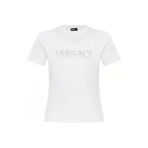 VERSACE SS25 Стандартная T-рубашка Женская Белая