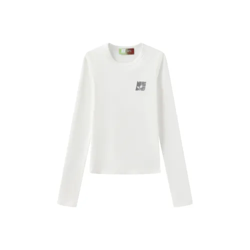 NSTNEW START Basic Long Sleeved T-Shirt Spring Fall Slim Fit Versatile Underwear Top Women's