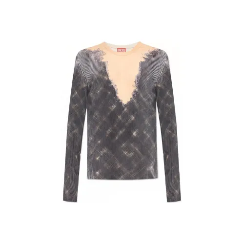 DIESEL SS24 T Рубашка Мужская Темно-Серый