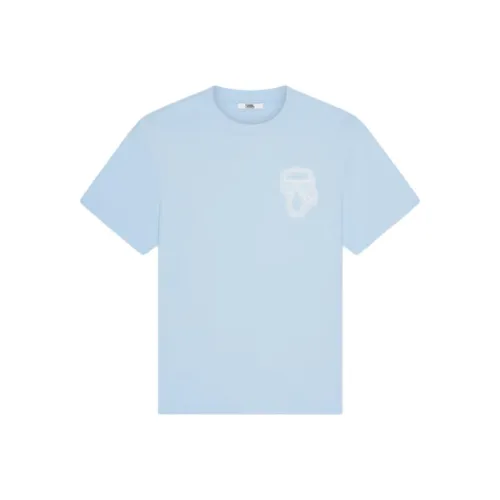 KARL LAGERFELD / Karl Lagerfeld Jeans Светло-синие Мужские T-рубашки