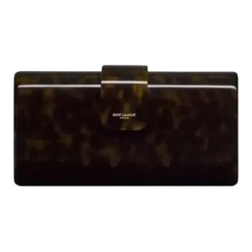 SAINT LAURENT Полипропиленовая смола клатч стандартный женский многоцветный