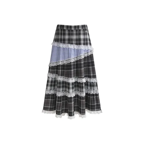 UNIFREE Повседневная длинная юбка женская черная