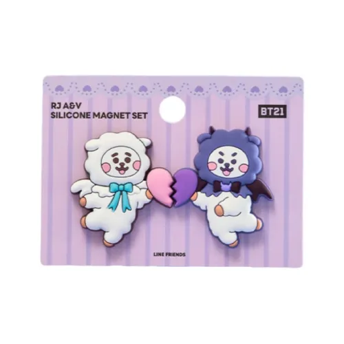 LINE FRIENDS BT21 Коллекция Angel and Demon RJ KOYA CHIMMY TATA COOKY SHOOKY MANG Магниты аниме-тематики