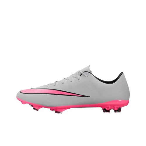 Найк Mercurial Vapor 10 Футбольные бутсы Мужские Серый Розовый