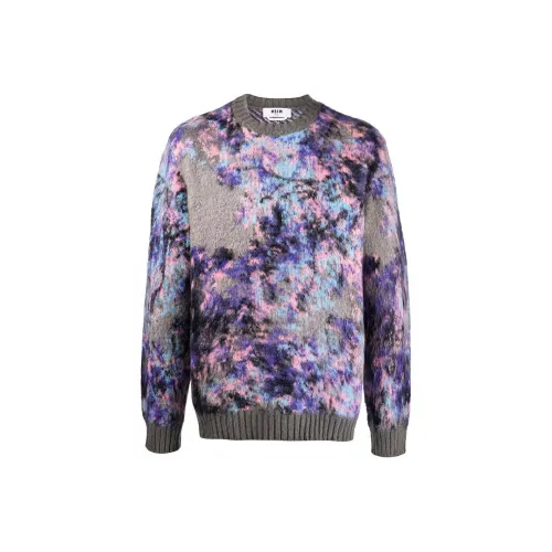 MSGM Фиолетовые Мужские Свитера