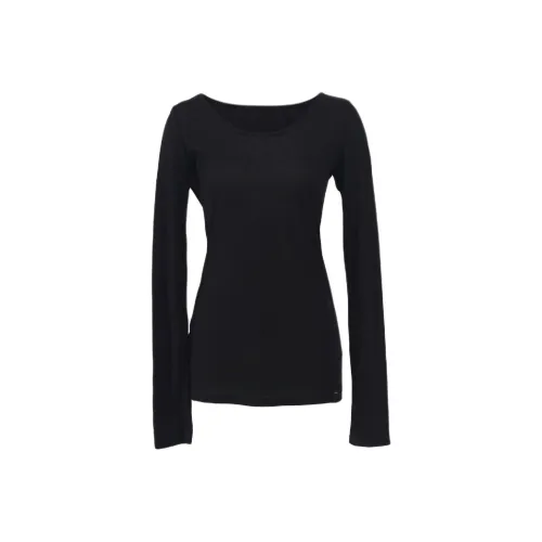 Wen Shan Черные Женские T-рубашки