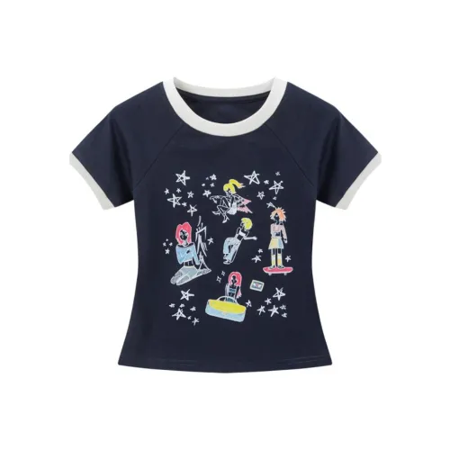 CHEER ZONE Темно-синие Женские футболки