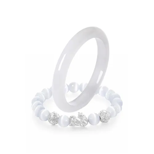 SUIYUEJINGHAO Стекло Кошачий глаз Браслеты Унисекс