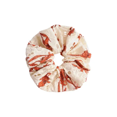 La DOUBLEJ. 100% хлопок Кружево Резинка для волос Женская Белая Красная