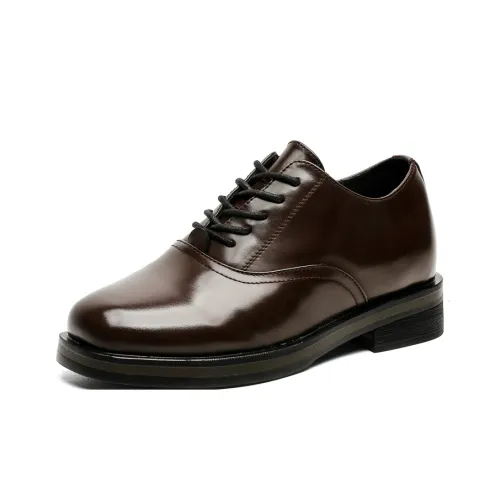 JETRAM Invisible Hidden Wedge 7cm Casual Men's Brown