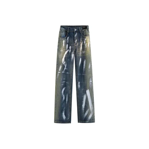 GET MAX GIFT Синие унисекс джинсы