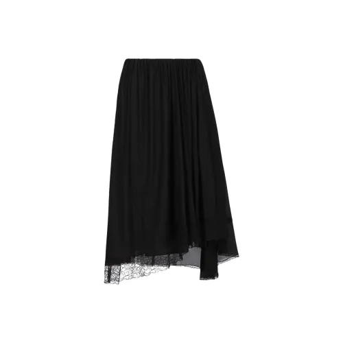 BALENCIAGA Черные Женские Повседневные Длинные Юбки