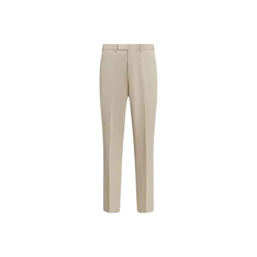 Ermenegildo Zegna Хаки Мужские костюмные брюки