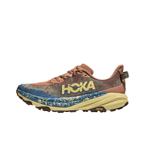 HOKA ONE ONE SPEEDGOAT 6 Амортизация Дышащий Поддерживающий Низкий Верх Кроссовки для Беговых Походов Мужские Коричневый