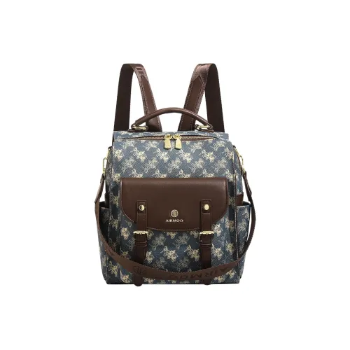 SMILE FOCUS ПВХ Рюкзак Женские Синий