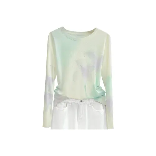 Cypress House Пурпурно-зеленый Многоцветный Женские Рубашки T