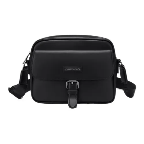 SEPTWOLVES Искусственная кожа Сумка через плечо Средняя Мужская Черная