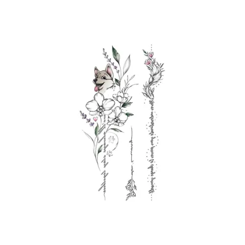 SHITIAN Циан Лоза Светящийся Многоцветный Наклейка для Татуировки