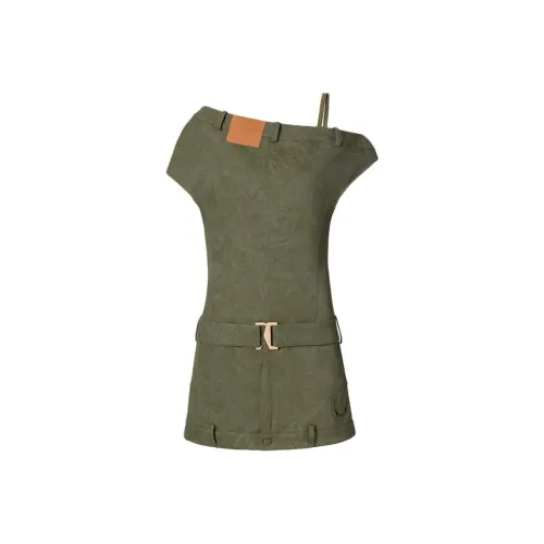 GRAYISMOON Короткое платье с короткими рукавами женское