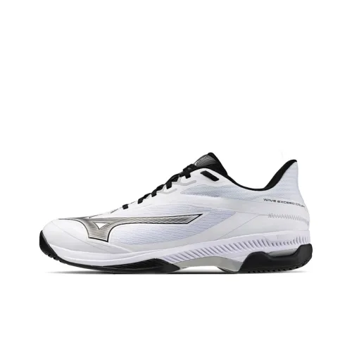 Mizuno WAVE EXCEED COURT Противоскользящие Износостойкие Легкие Низкие Кроссовки для тенниса Унисекс Белый Черный