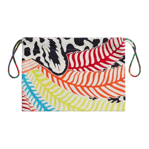 HERMES Хлопок Путешествие Сумка для хранения Унисекс Красная и Черная