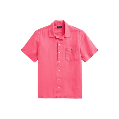 Polo Ralph Lauren Red Men's Shirts Поло Ralph Lauren Красные Мужские Рубашки