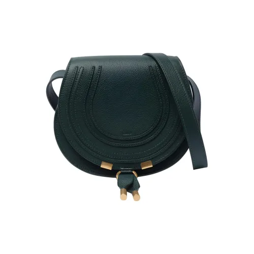 Chloe Marcie Телячья кожа Сумка через плечо Сумка на плечо Маленькая Женская Зеленая