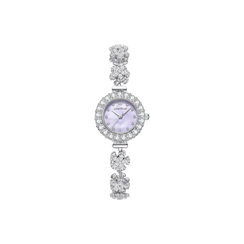 COMLORVEI Кварцевый механизм, женские часы, 25 мм, розовый