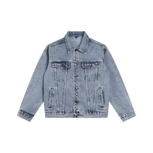 LSVE Отбеленный Синий Женские Джинсовые Куртки