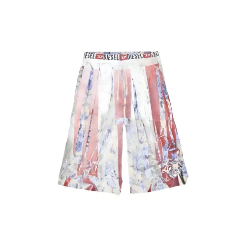 DIESEL SS25 Повседневные шорты Унисекс Красный