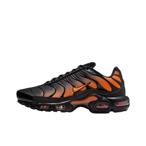 Nike Air Max Plus Support Casual Running Shoes Unisex Black Orange
