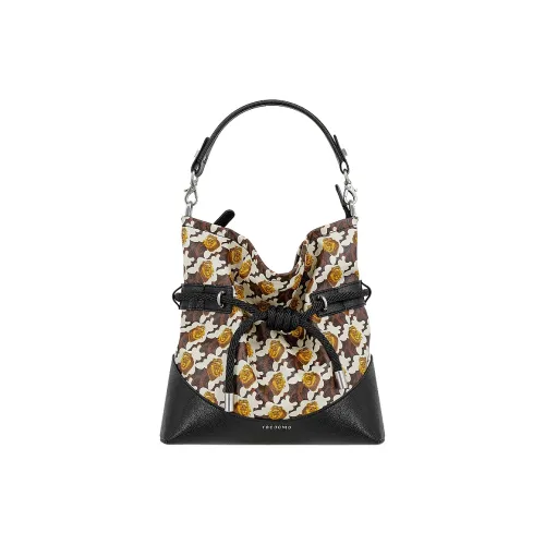 Great Dog and Black Horse Сумка из коровьей кожи среднего размера Женская Вороний Лошадь Черный