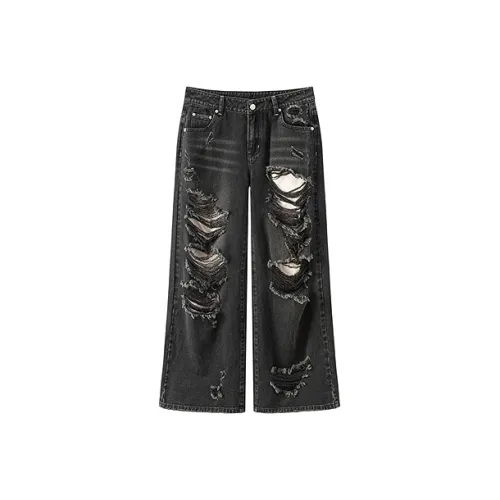 CHUU Темно-серые Женские Джинсы