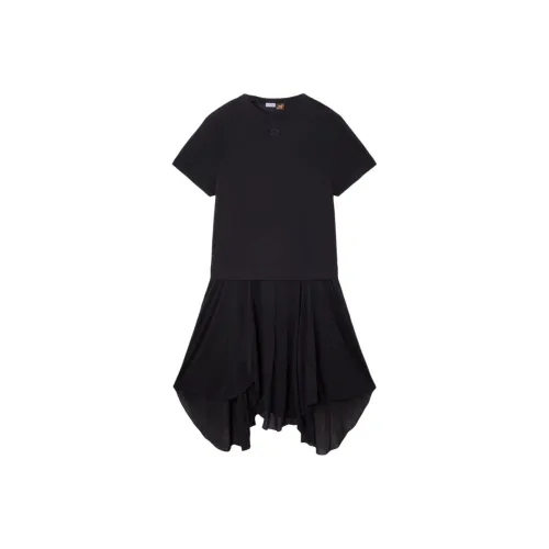 LOEWE Paula's Ibiza Black Женские Короткие Платья с Рукавами