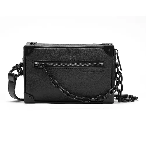 FAIRWHALE Синтетическая кожа Сумка через плечо Стандартная Мужская Черная