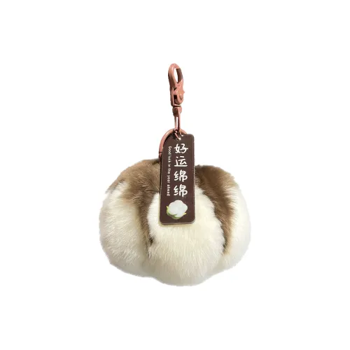 XIWANTONG Милый Маленький Хлопок Морская свинка Кроличий мех Премиум Хлопок Автомобильные ключи Помпон Рюкзак Украшение