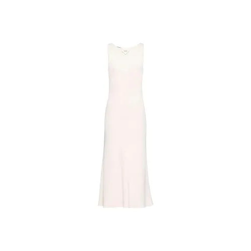 PRADA SS23 Sleeveless Dress Women's White