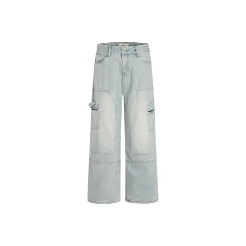 FDYZ Дождь Небесно-голубой Унисекс Брюки карго