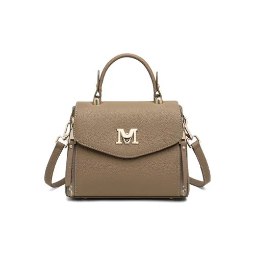 C°BANNER Коровья кожа Сумка Сумка через плечо Сумка через плечо Маленькая Женская Слоновой серый