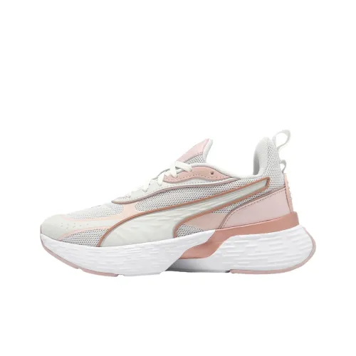 PUMA Softride Sway Амортизация Дышащий Поддерживающий Легкий Повседневный Беговые кроссовки Мужской Серый Розовый